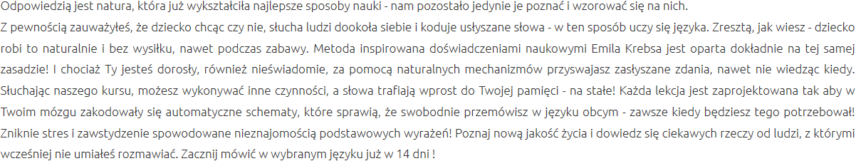 Efektywna Metoda Nauki Ustrzyki Dolne